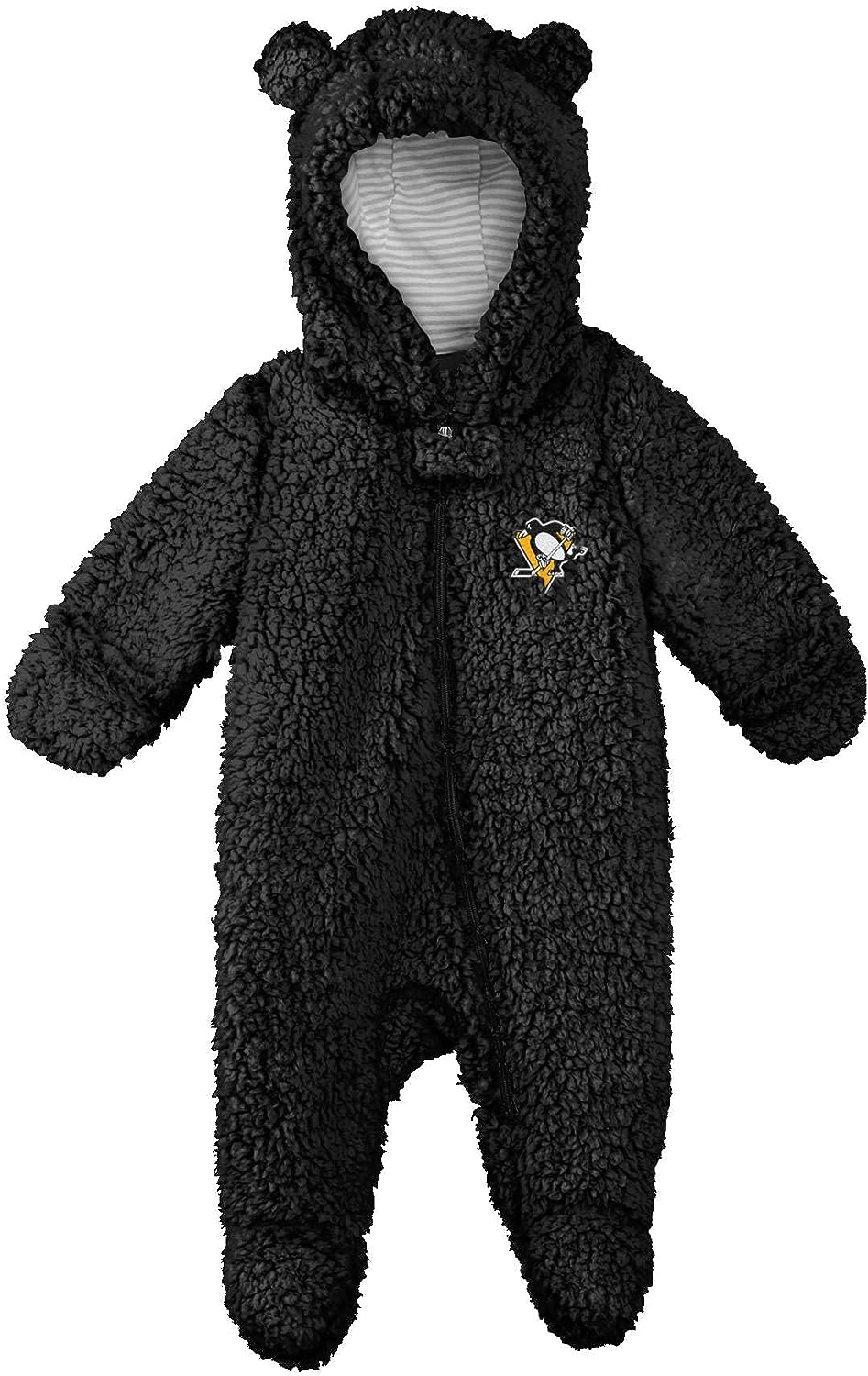 Outerstuff Grey Game Nap Hooded Sherpa 12 Months