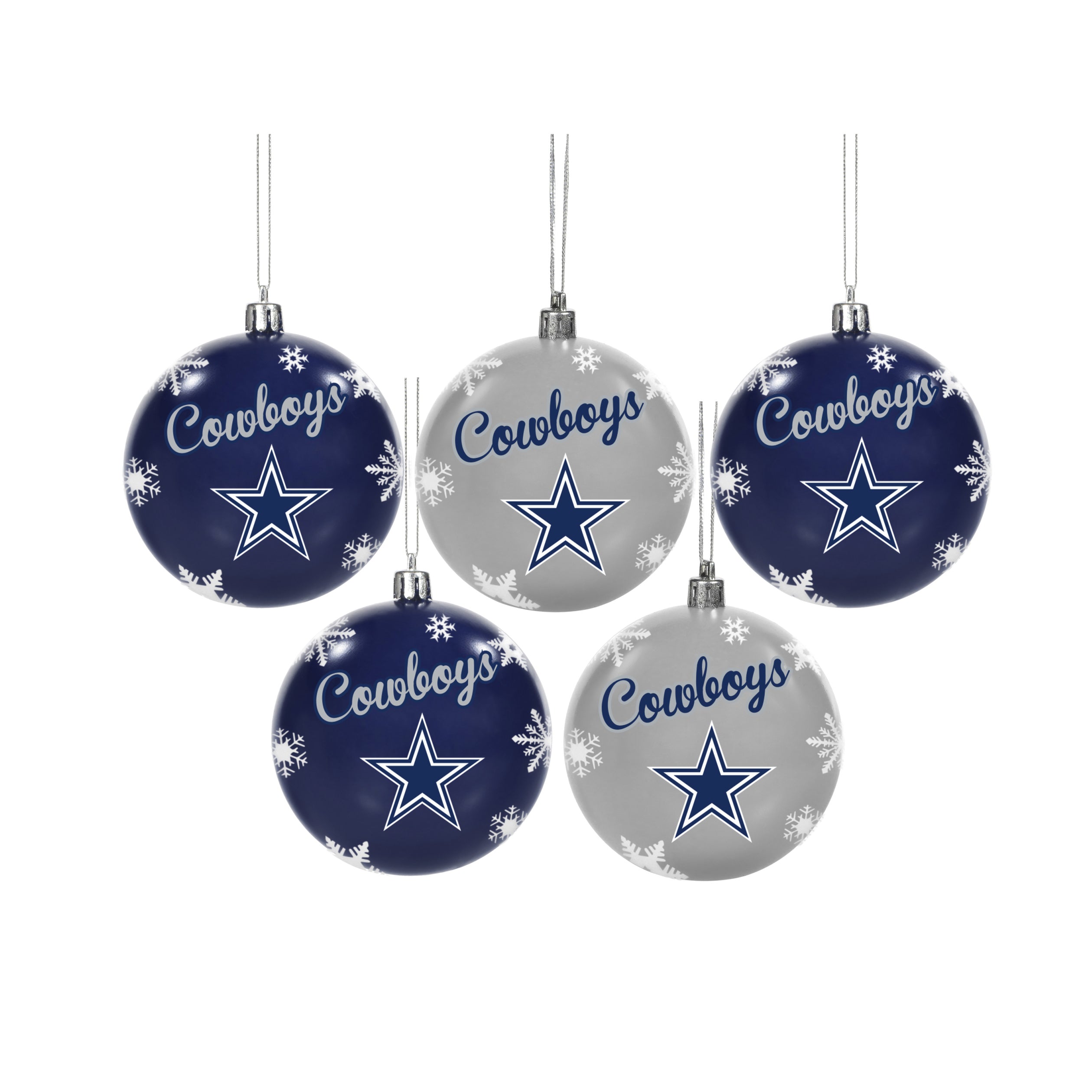 Forever Collectibles NFL 5-Pack Shatterproof Ball Ornaments