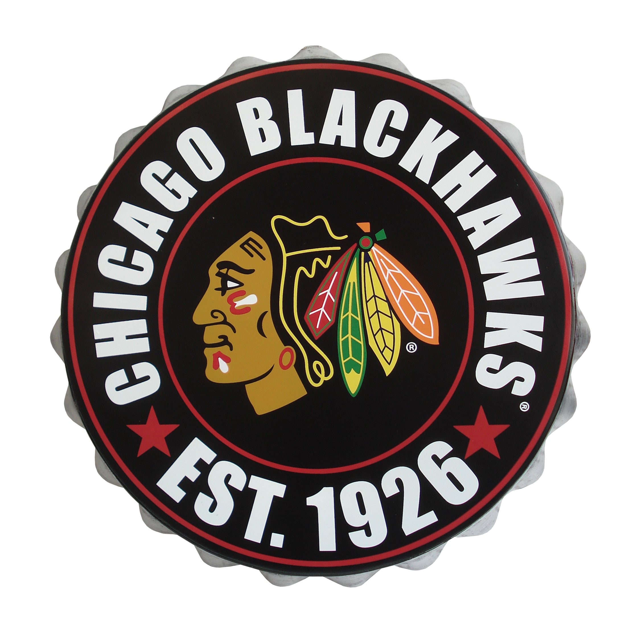 Chicago Blackhawks NHL Bottle Cap Wall Logo – Sport Army