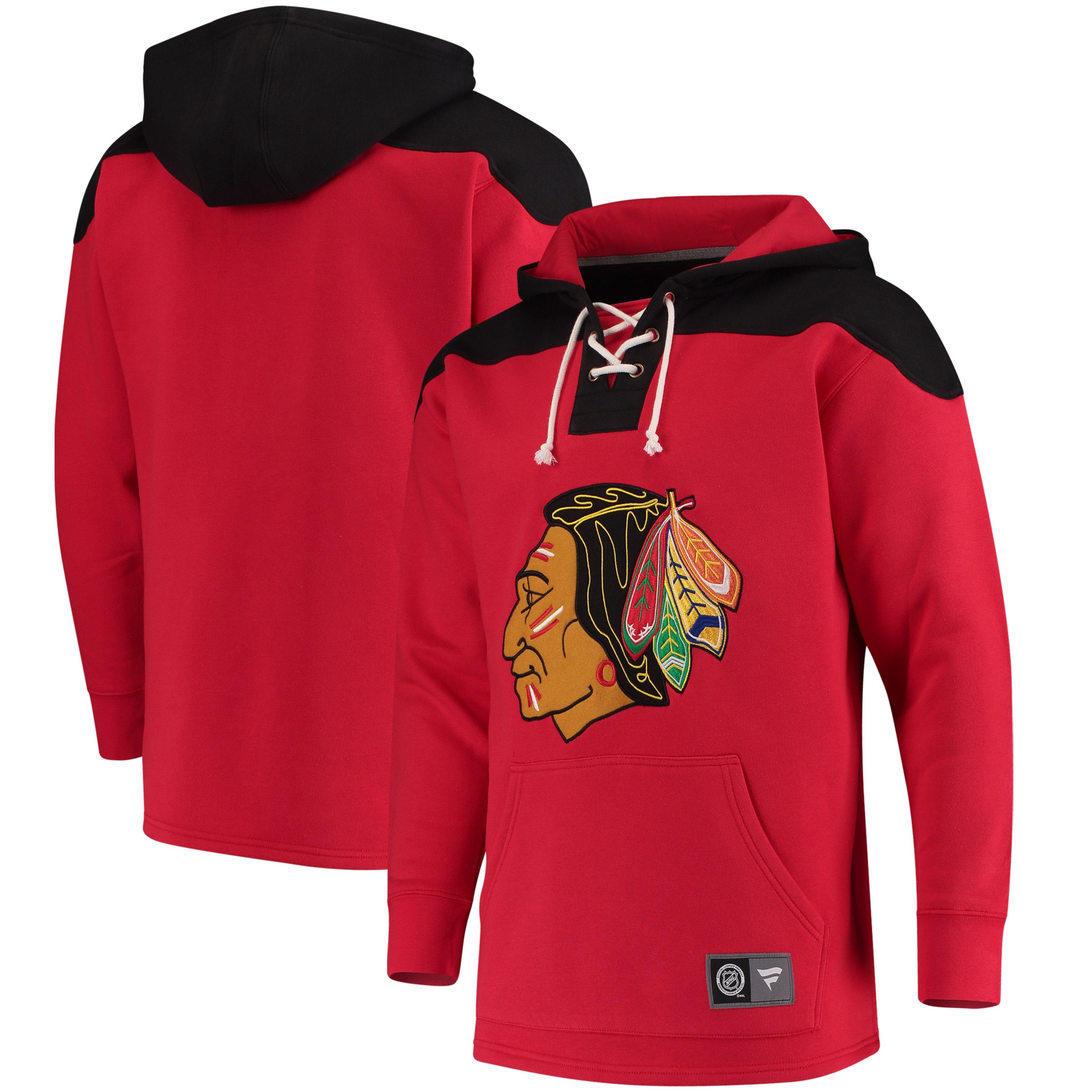 Chicago Blackhawks NHL Breakaway Color Block Hoodie Sport Army