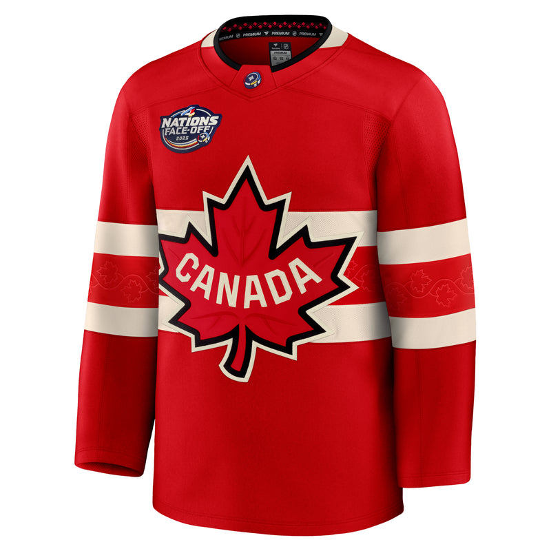 Load image into Gallery viewer, Team Canada Fanatics 2025 4 Nations Face-Off Premium Red Jersey
