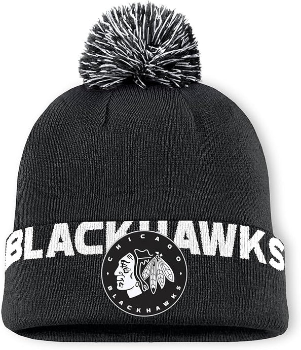 Chicago Blackhawks NHL Black High Stick Cuff Knit Toque