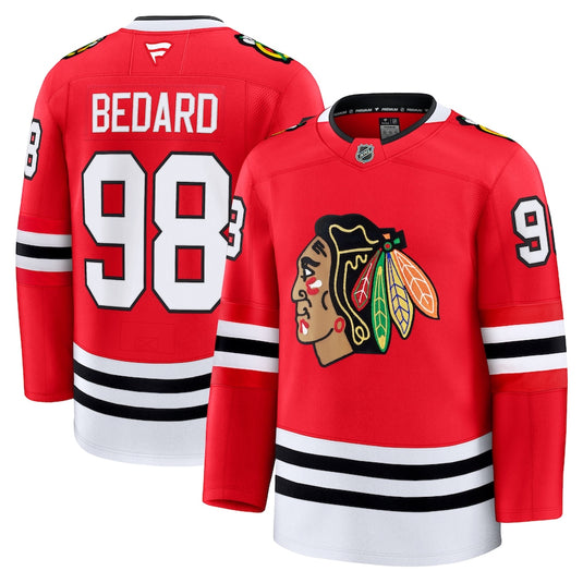 Connor Bedard Chicago Blackhawks NHL Fanatics Premium Home Jersey