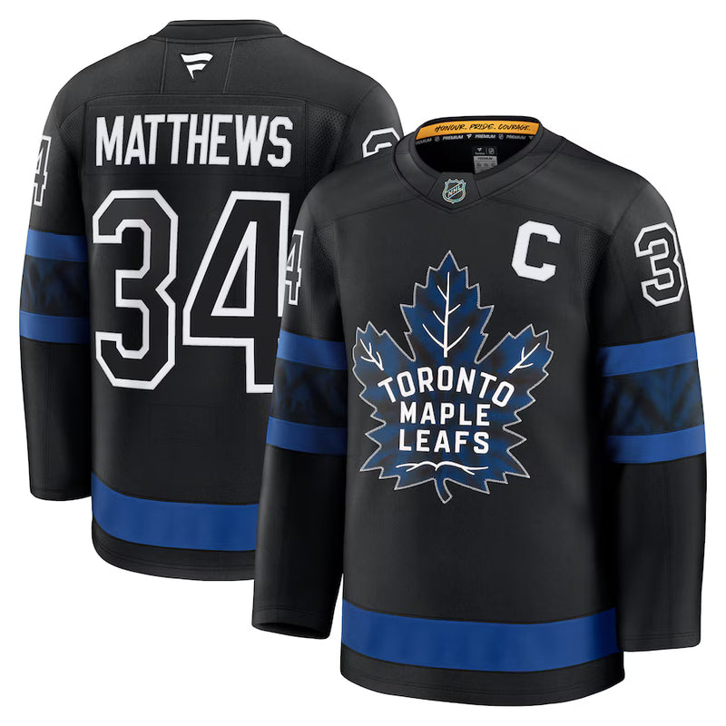 Load image into Gallery viewer, Auston Matthews Toronto Maple Leafs NHL Fanatics Premium Alternate Jersey
