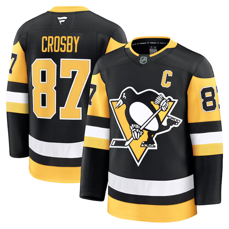 Load image into Gallery viewer, Sidney Crosby Pittsburgh Penguins NHL Fanatics Premium Home Jersey
