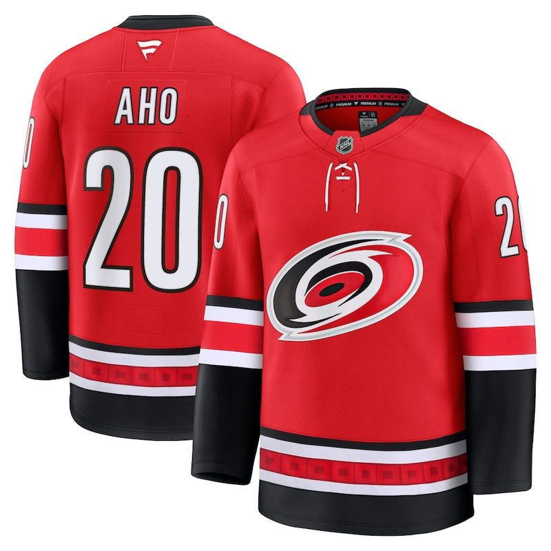 Load image into Gallery viewer, Sebastian Aho Carolina Hurricanes NHL Fanatics Premium Home Jersey
