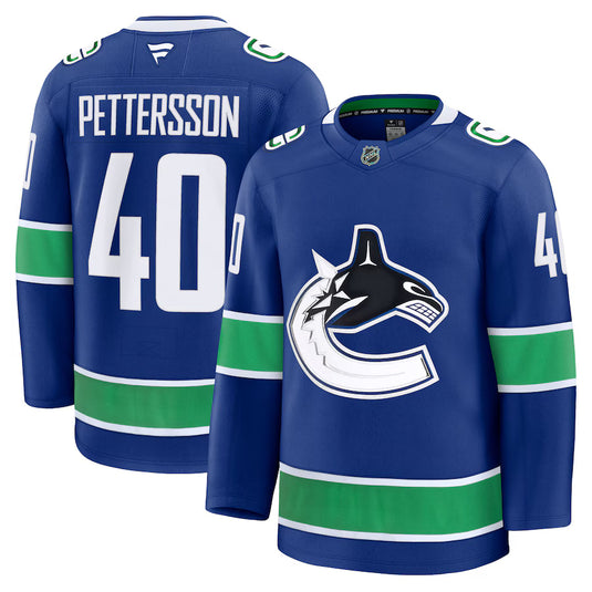 Elias Pettersson Vancouver Canucks NHL Fanatics Premium Home Jersey