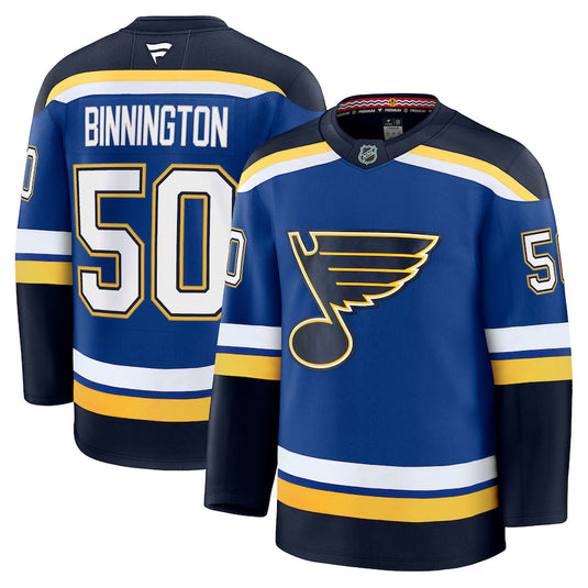 Jordan Binnington St. Louis Blues NHL Fanatics Premium Home Jersey