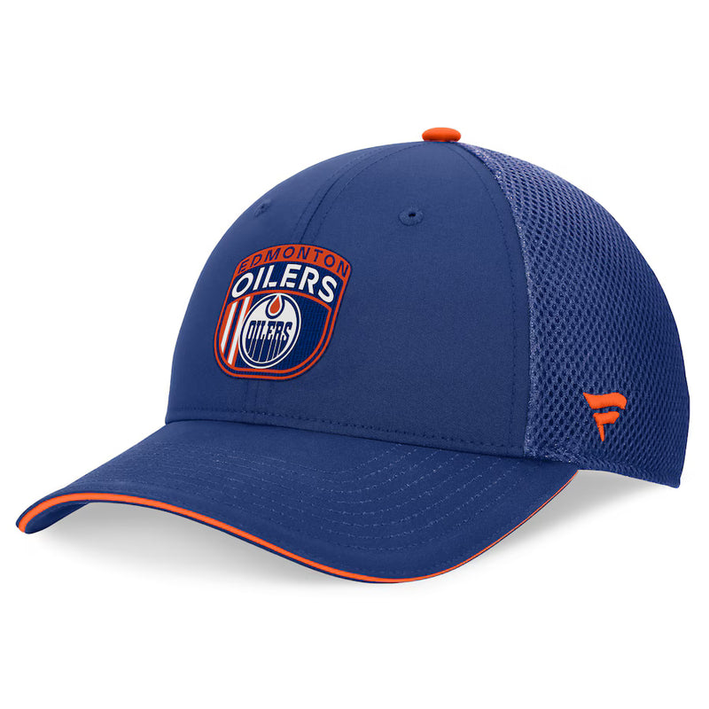 Load image into Gallery viewer, Edmonton Oilers 2024 NHL Draft On Stage Trucker Cap
