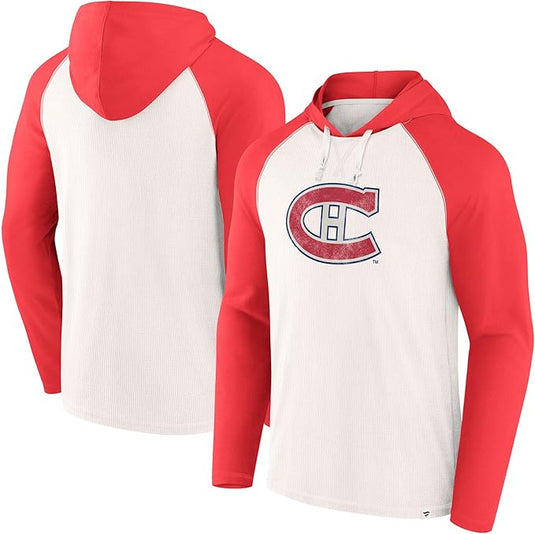 Montreal Canadiens NHL Vintage Raglan Winger Pullover Hoodie