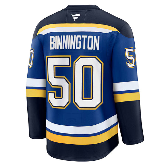 Jordan Binnington St. Louis Blues NHL Fanatics Premium Home Jersey