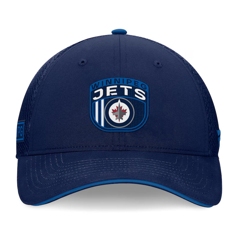 Load image into Gallery viewer, Winnipeg Jets 2024 NHL Draft On Stage Trucker Cap
