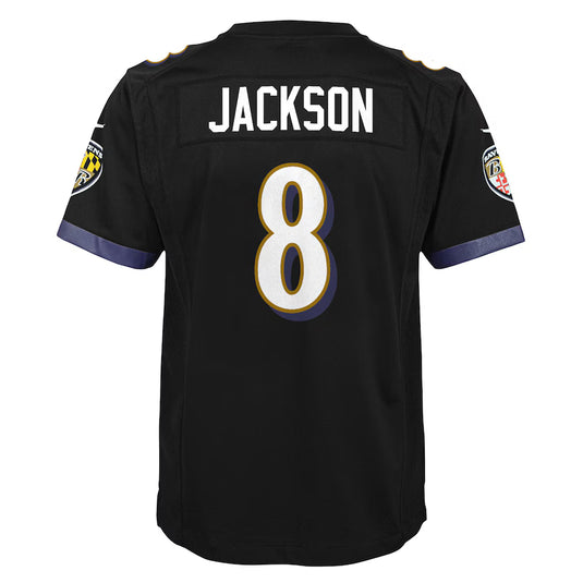 Youth Lamar Jackson Baltimore Ravens NFL Nike Game Team Jersey