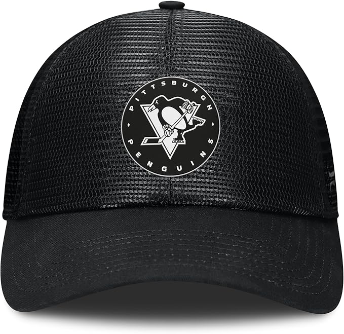 Load image into Gallery viewer, Pittsburgh Penguins NHL Sin Bin Mesh Adjustable Trucker Cap
