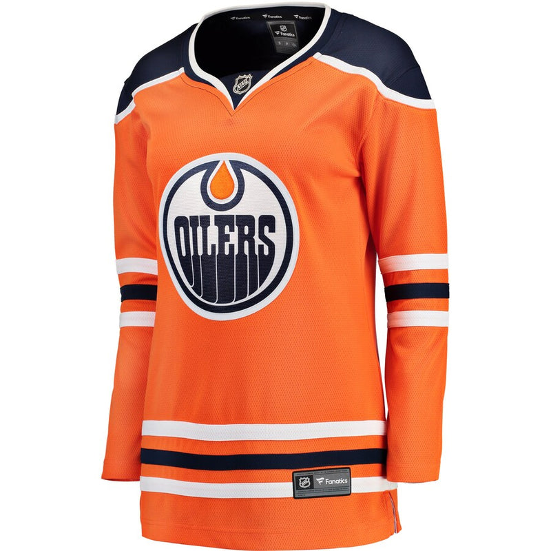 Chargez l&#39;image dans la visionneuse de la galerie, Maillot à domicile des Fanatics Breakaway des Oilers d&#39;Edmonton pour femmes de la LNH
