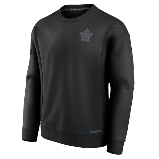 Toronto Maple Leafs NHL Authentic Pro Road Fleece Pullover Sweatshirt