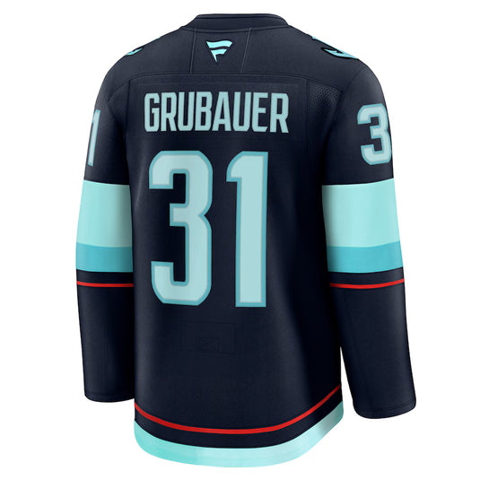 Philipp Grubauer Seattle Kraken NHL Fanatics Premium Home Jersey