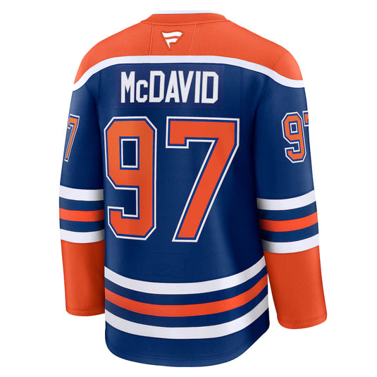 Connor McDavid Edmonton Oilers NHL Fanatics Premium Home Jersey