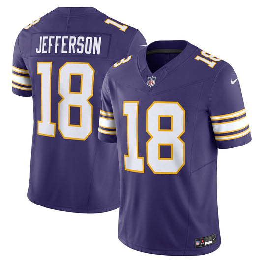 Justin Jefferson Minnesota Vikings NFL Nike Vapor F.U.S.E. Limited Player Purple Alt Jersey