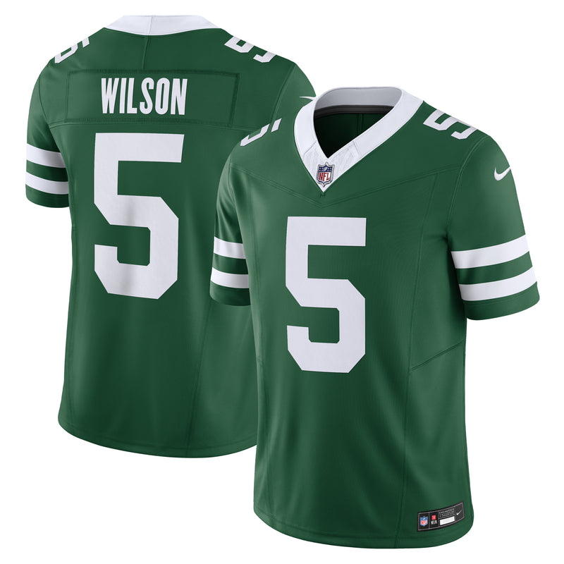 Load image into Gallery viewer, Garrett Wilson New York Jets NFL Nike Vapor F.U.S.E. Limited Player Green Jersey
