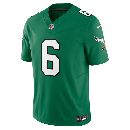 DeVonta Smith Philadelphia Eagles NFL Nike Vapor F.U.S.E. Limited Player Green Jersey