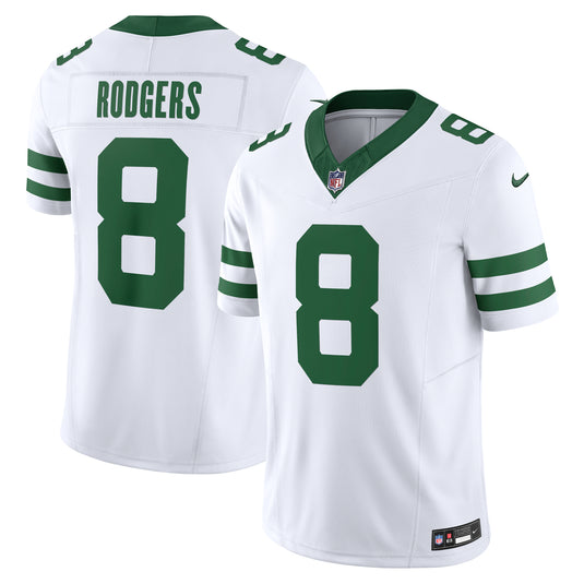 Aaron Rodgers New York Jets NFL Nike Vapor F.U.S.E. Limited Player White Jersey