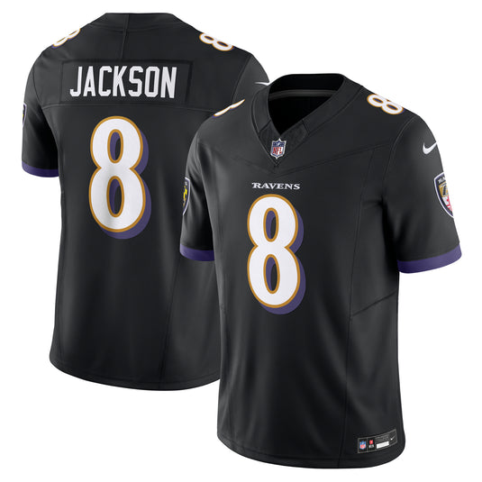 Lamar Jackson Baltimore Ravens NFL Nike Vapor F.U.S.E. Limited Player Black Jersey