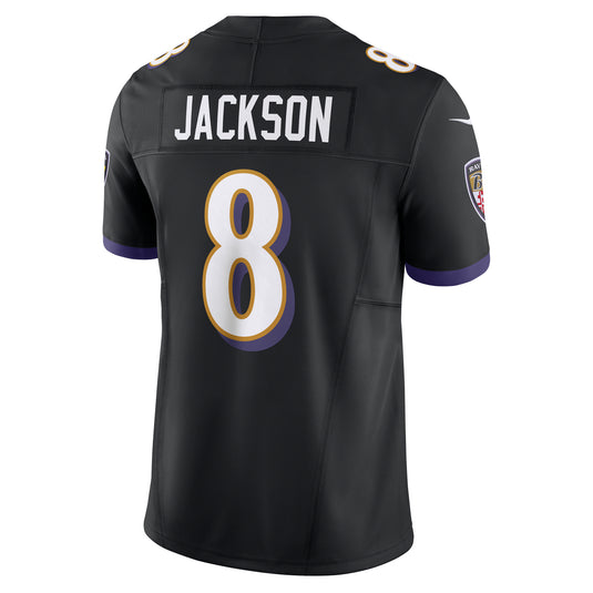 Lamar Jackson Baltimore Ravens NFL Nike Vapor F.U.S.E. Limited Player Black Jersey