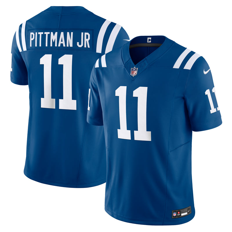 Load image into Gallery viewer, Michael Pittman Jr. Indianapolis Colts NFL Nike Vapor F.U.S.E. Limited Player Blue Jersey
