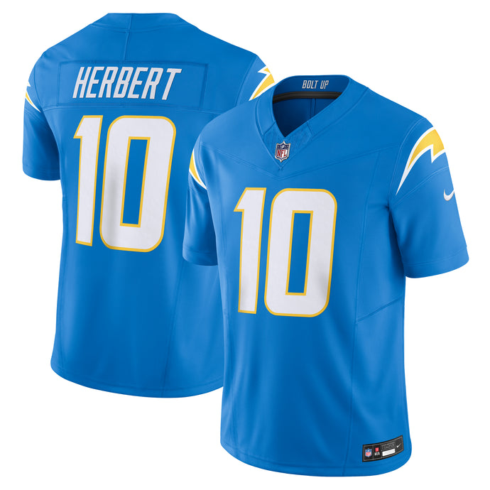 Justin Herbert Los Angeles Chargers NFL Nike Vapor F.U.S.E. Limited Player Blue Jersey