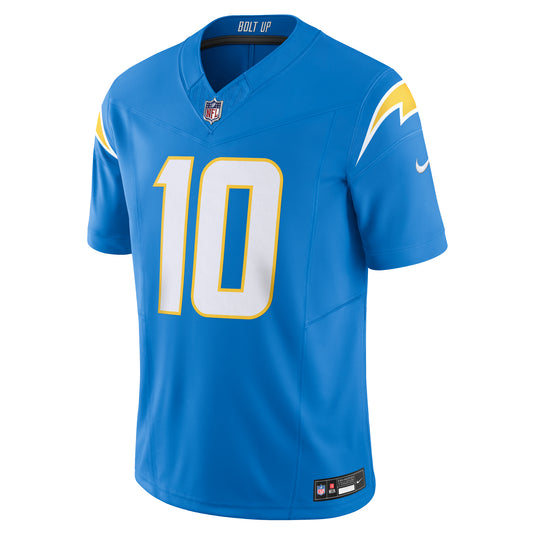 Justin Herbert Los Angeles Chargers NFL Nike Vapor F.U.S.E. Limited Player Blue Jersey