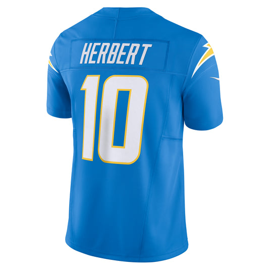 Justin Herbert Los Angeles Chargers NFL Nike Vapor F.U.S.E. Limited Player Blue Jersey