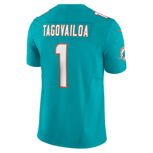 Tua Tagovailoa Miami Dolphins NFL Nike Vapor F.U.S.E. Limited Player Turbo Green Jersey