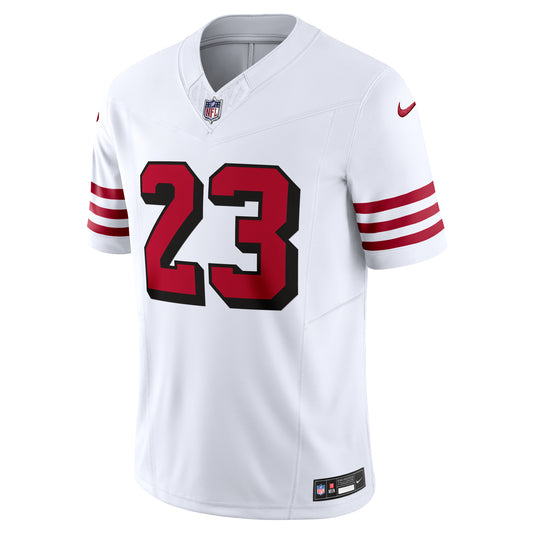 Christian McCaffrey San Francisco 49ers NFL Nike Vapor F.U.S.E. Limited Player White Jersey