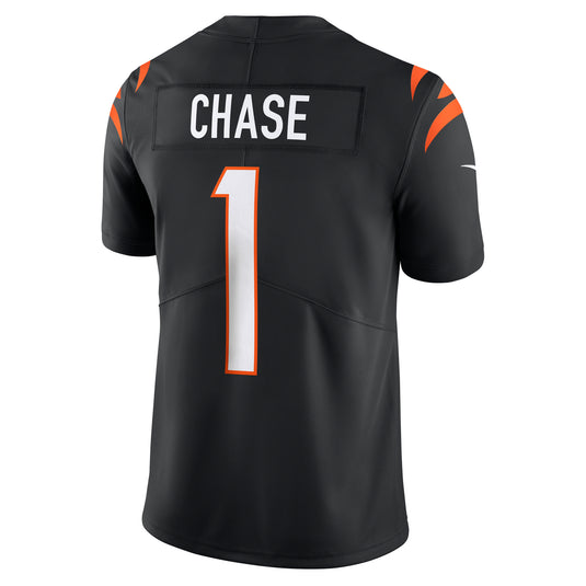 Ja'Marr Chase Cincinnati Bengals NFL Nike Vapor F.U.S.E. Limited Player Black Jersey