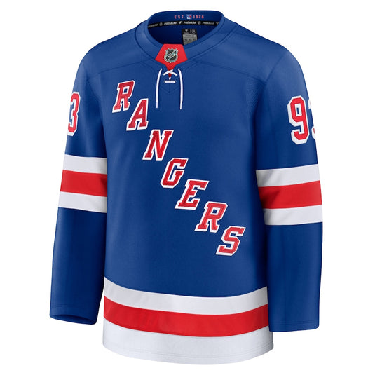 Mika Zibanejad New York Rangers NHL Fanatics Premium Home Jersey