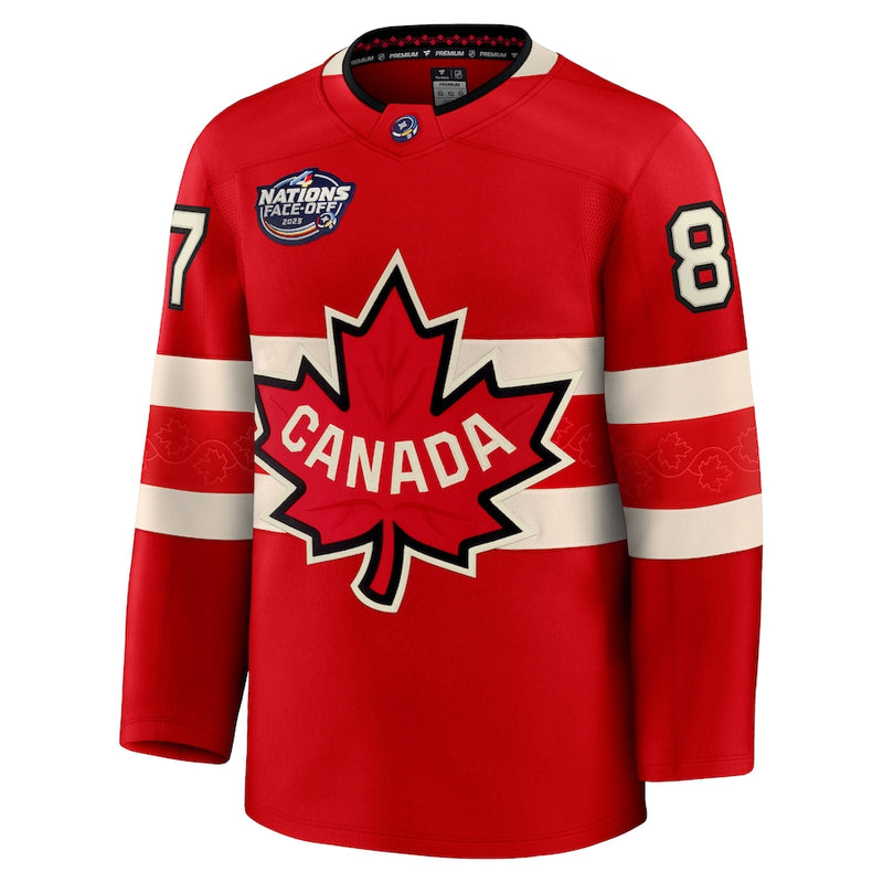 Load image into Gallery viewer, Sidney Crosby Team Canada Fanatics 2025 4 Nations Face-Off Premium Red Jersey
