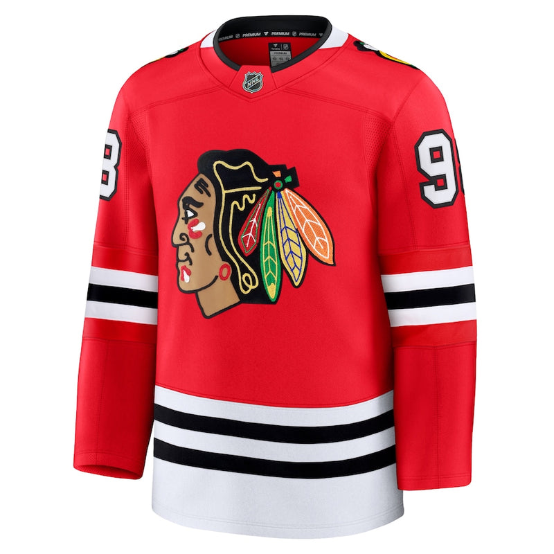 Load image into Gallery viewer, Connor Bedard Chicago Blackhawks NHL Fanatics Premium Home Jersey
