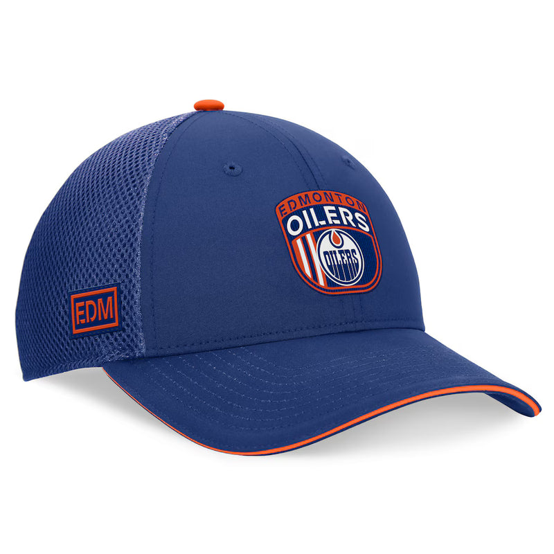 Load image into Gallery viewer, Edmonton Oilers 2024 NHL Draft On Stage Trucker Cap
