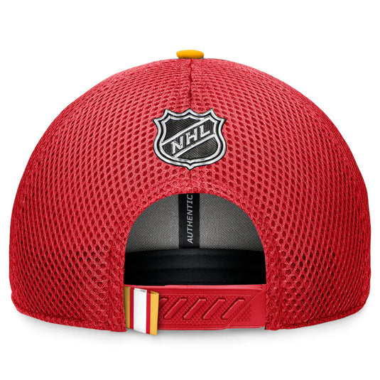 Calgary Flames 2024 NHL Draft On Stage Trucker Cap