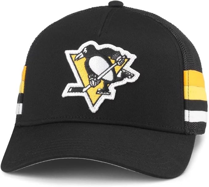 Pittsburgh Penguins NHL HotFoot Stripes Trucker Adjustable Cap