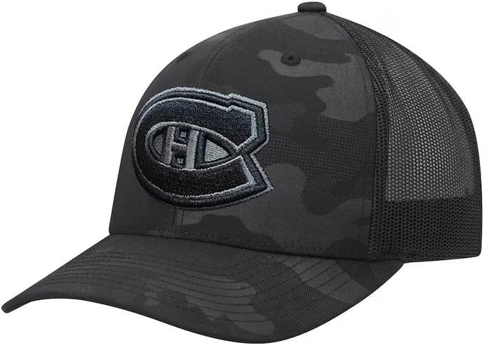 Montreal Canadiens NHL Camo Trucker Tonal Snapback Cap