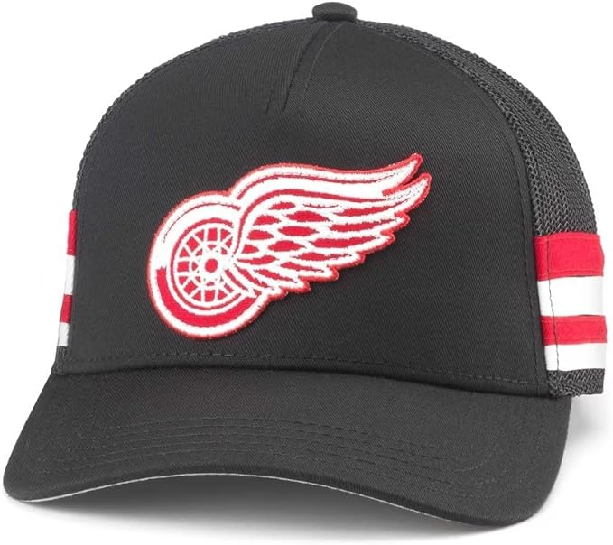 Detroit Red Wings NHL HotFoot Stripes Trucker Adjustable Cap