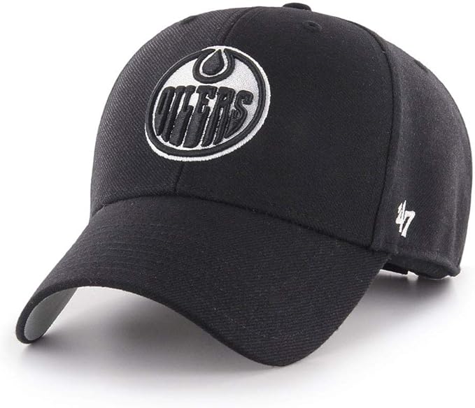 Load image into Gallery viewer, Edmonton Oilers NHL 47 MVP Black White Cap
