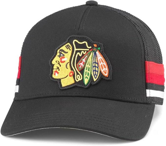 Chicago Blackhawks NHL HotFoot Stripes Trucker Adjustable Cap