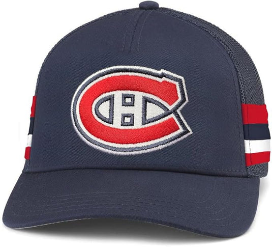 Montreal Canadiens NHL HotFoot Stripes Trucker Adjustable Cap