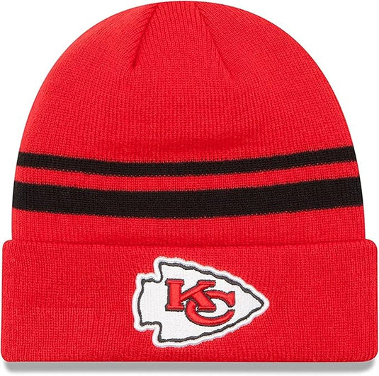 Kansas City Chiefs NFL Team Stripe Cuffed Beanie