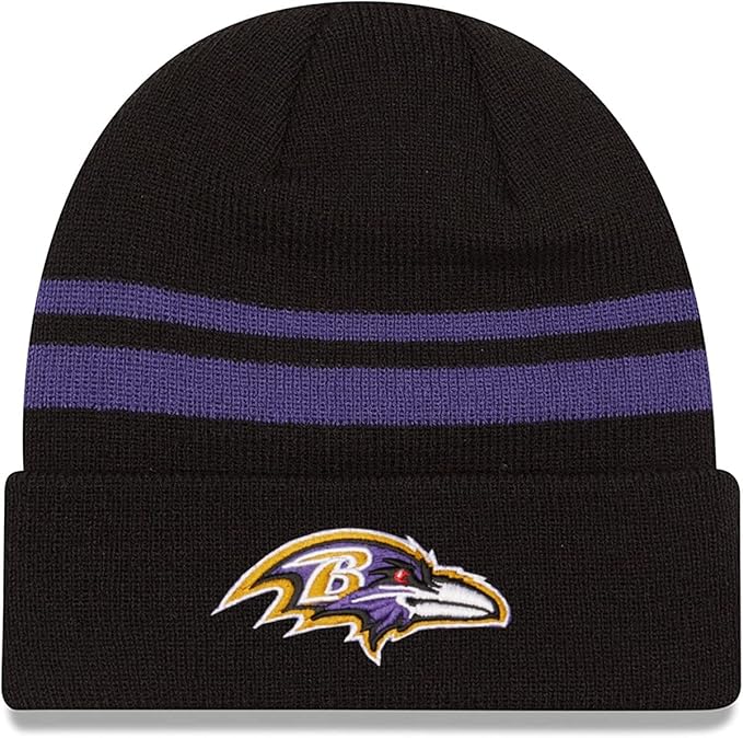 Baltimore Ravens NFL Team Stripe Cuffed Beanie