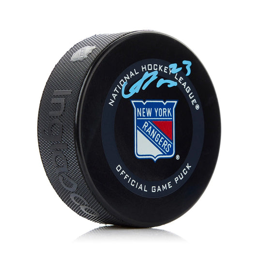 Adam Fox Signed New York Rangers Official Game Puck