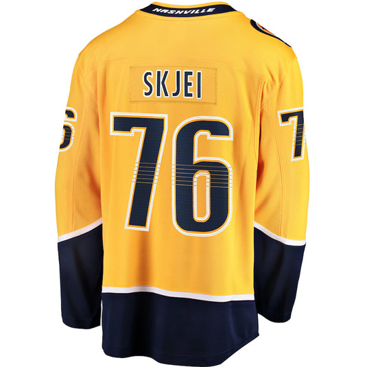 Maillot Domicile Breakaway des Fanatics de la LNH des Predators de Nashville de Juuse Saros